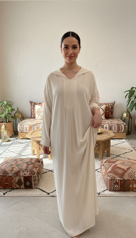 YUMNA - Jellaba 2 pièces en mousseline